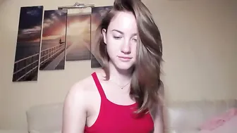 ellie  Fucked her pink pussy with her finger