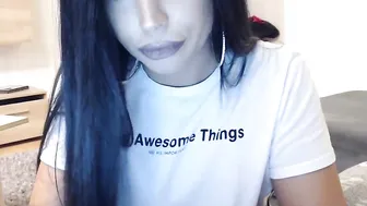 PervGF Elegant maiden caresses wet slits