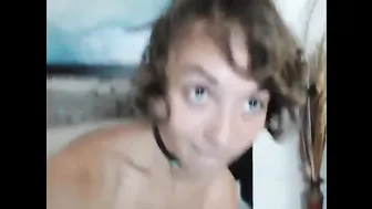 PixiePixelized Cute bitch fucks pussy with phallus