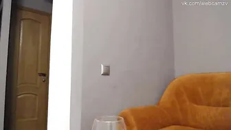 sofabeautiful Appetizing female fucks her ass furiously