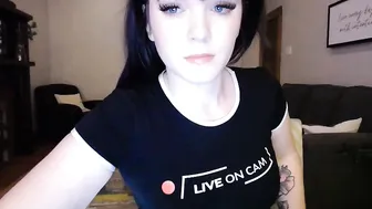 emilylynne courtesan takes off her tights, showing charms