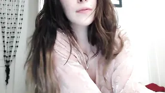 Audrey hot young lady stripping in front of the camera