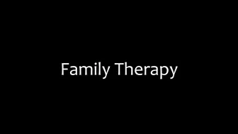 Family Therapy babe in stockings fucks ass