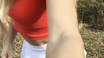 OLLYN shy mare gently jerks her pussy