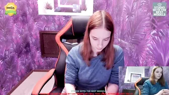 liacoy gorgeous lady caresses pussy through panties