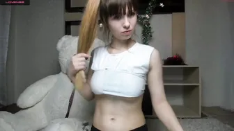 little_mini finger teasing from the inside of his vagina