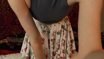 Lyra Fae  manyvids naughty brunette masturbates her shaved cunt