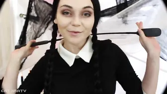 Catjira manyvids busty latina masturbates with a pussy