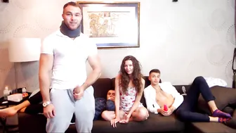 sexyru_couple the charming bitch fucks both holes