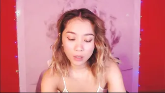 mikasyn cute blonde girl got herself a finger on the couch