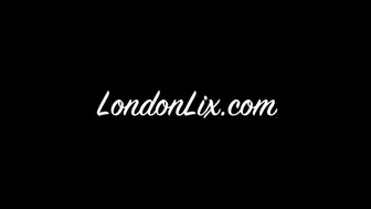London Lix blonde slut twirls elastic booty