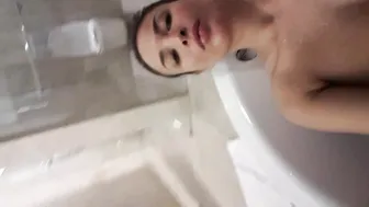 Anissa Kate blond slut jerking off dick