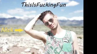 thisisfuckingfun slim model strips in the woods