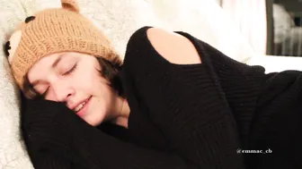 Emma Choice  naughty fat lady is fondling saggy boobs