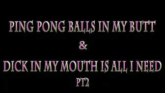 Daizha Morgann  manyvids- Ping Pong Balls in my Butt & Dick in My Mouth is all I Need pt2