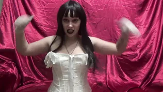 Mistress Misha Goldy Cock torures in latex gloves