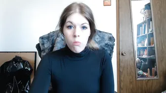 HarleyHeartstop Panty stuffed shiny white cleavegag