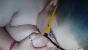 CoriiSiren chick with slack tits dancing in front of the camera