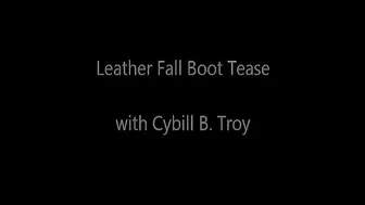 CYBILLTROY _Fall Boot Tease