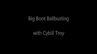 CYBILLTROY _Big Boot Ballbusting with Cybill Troy