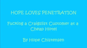hope penetration craigslist ad in my hotel on vacation