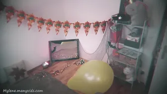 mylene Yr Balloon Got Popped! Topless Role Play