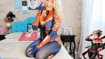 Emanuelly Raquel manyvids 042 - Captain Marvel JOI Creampie In Pussy