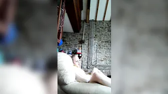 lucymuse Having fun in my comfy chair