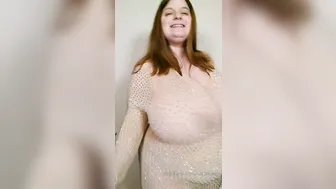 sarahrae 01.09.2019 Sparkly see through dress pt 1