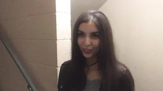 ChloeNight POV Stairs Public  Fingering