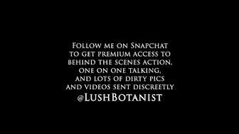 Lush Botanist mature slut jerking juicy pussy