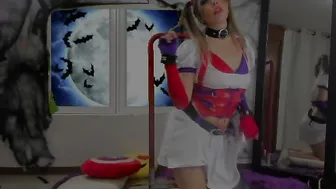 AnastaxiaLynn bitch with big tits rides vagina toy