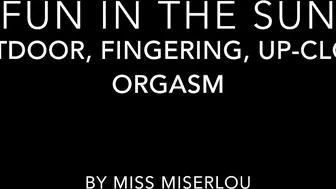 MissMiserlou Fun_in_the_Sun Outdoor_up-close_orgasm ManyVids