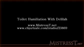 Bossy Delilah _mistresst_toilet humiliation with delilah Bossy Delilah _mistresst_toilet humiliation with delilah