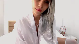 Playing with my boobs and tongue