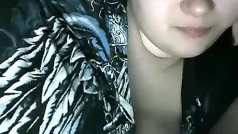 619756  Pulled off her panties and showed what was between her legs