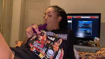 itsvanivixxx onlyfans Busty blonde caresses shaved pussy