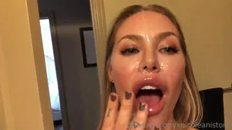 Nicole Aniston Busty curvy strips on camera