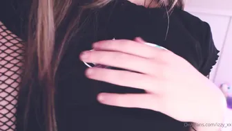 Blanc Noir, blancnoir, miss noir xx, izzy xx Beautiful bitch performs a striptease