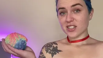Freakslutsage  onlyfans Adult doll masturbates shaved wet pink hole