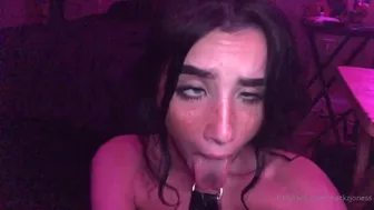 Mackenzie Jones aka mackzjones  onlyfans Crazy chick caresses shaved cunt