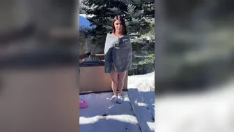 Adriana Chechik aka adrianachechik _Mega onlyfans Slut in stockings caresses shaved pussy